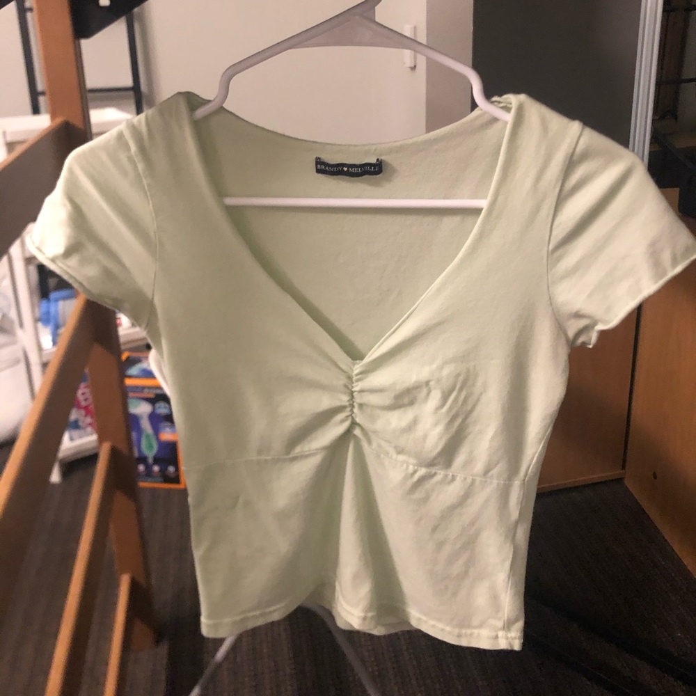 Brandy Melville Pastel Green Top